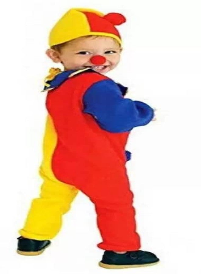 FANY Joker Dress For Kids| Costume with Cap and Nose| Multicolor| 2-8 years kids (5-6 years) - Image 2